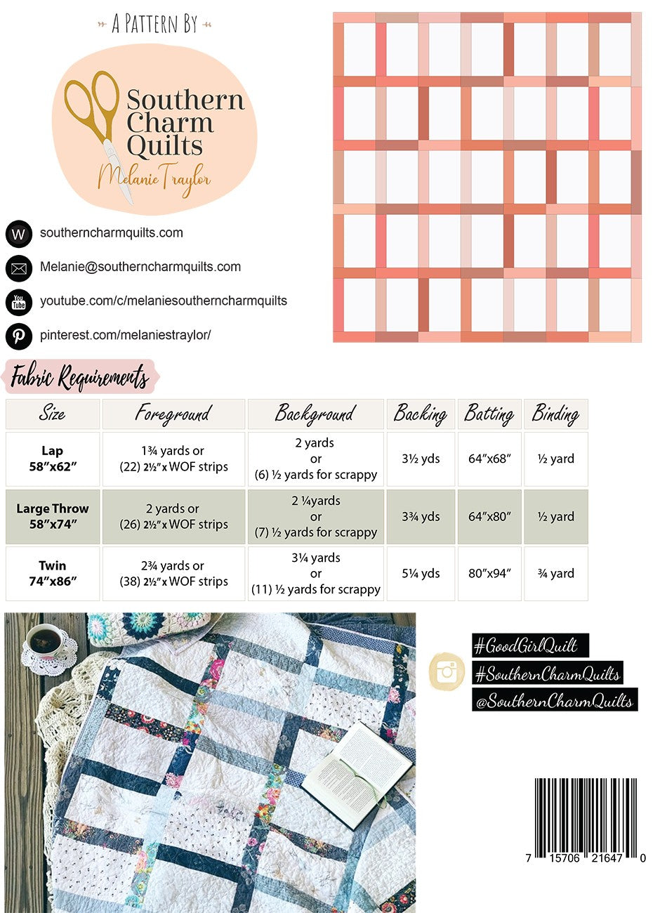 Good Girl Quilt Pattern # SCQ-101 - Special Order