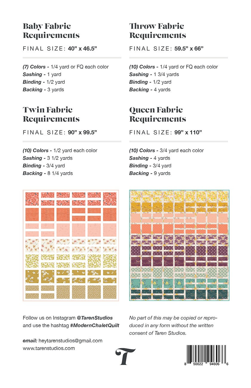 Horizon Lines Quilt Pattern # PQP-HORIZONLINES - Special Order