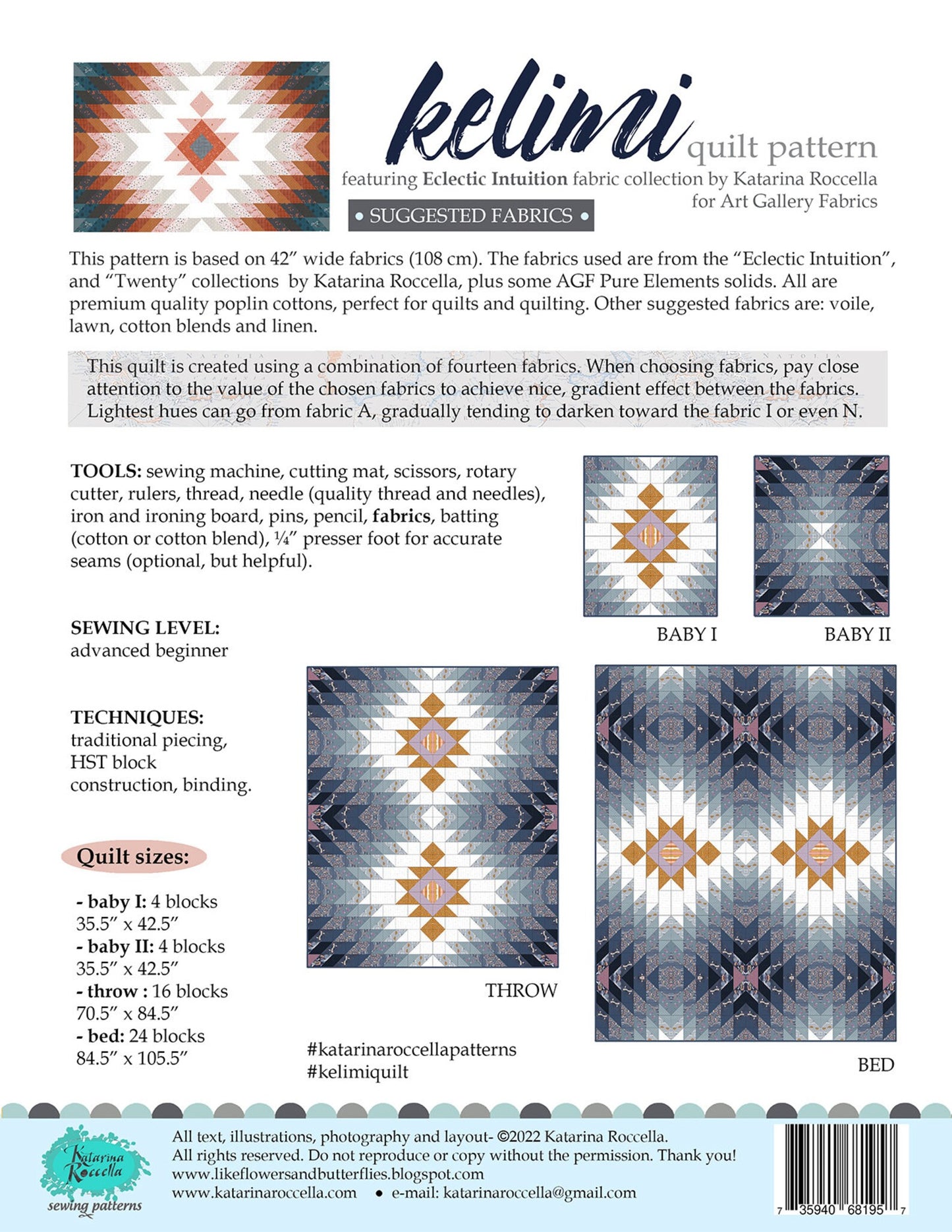 Kelimi Quilt Kit : Eclectic Intuition : Katarina Roccella
