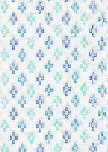 intervals Wovens by Ghazal Razavi : Floral Blue W91103-40 (Estimated Arrival February 2026)