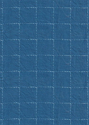 intervals Wovens by Ghazal Razavi : Large Check Blue W91100-45 (Estimated Arrival February 2026)