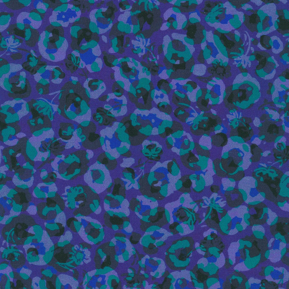 Midnight in the Jungle by Robert Kaufman SRKD-21973-460 MIDNIGHT PURPLE