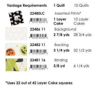 Fab Boo Lous by Me & My Sister : On The 45 Fabric Bundle (Estimated Ship Date June 2025)