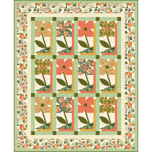 Lush Life by Jennifer Moore : Free PDF Peony Park Quilt Pattern