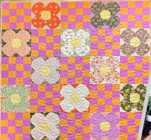 Poppin’ Posies Quilt Kit : Flower Bloom by AGF Studio