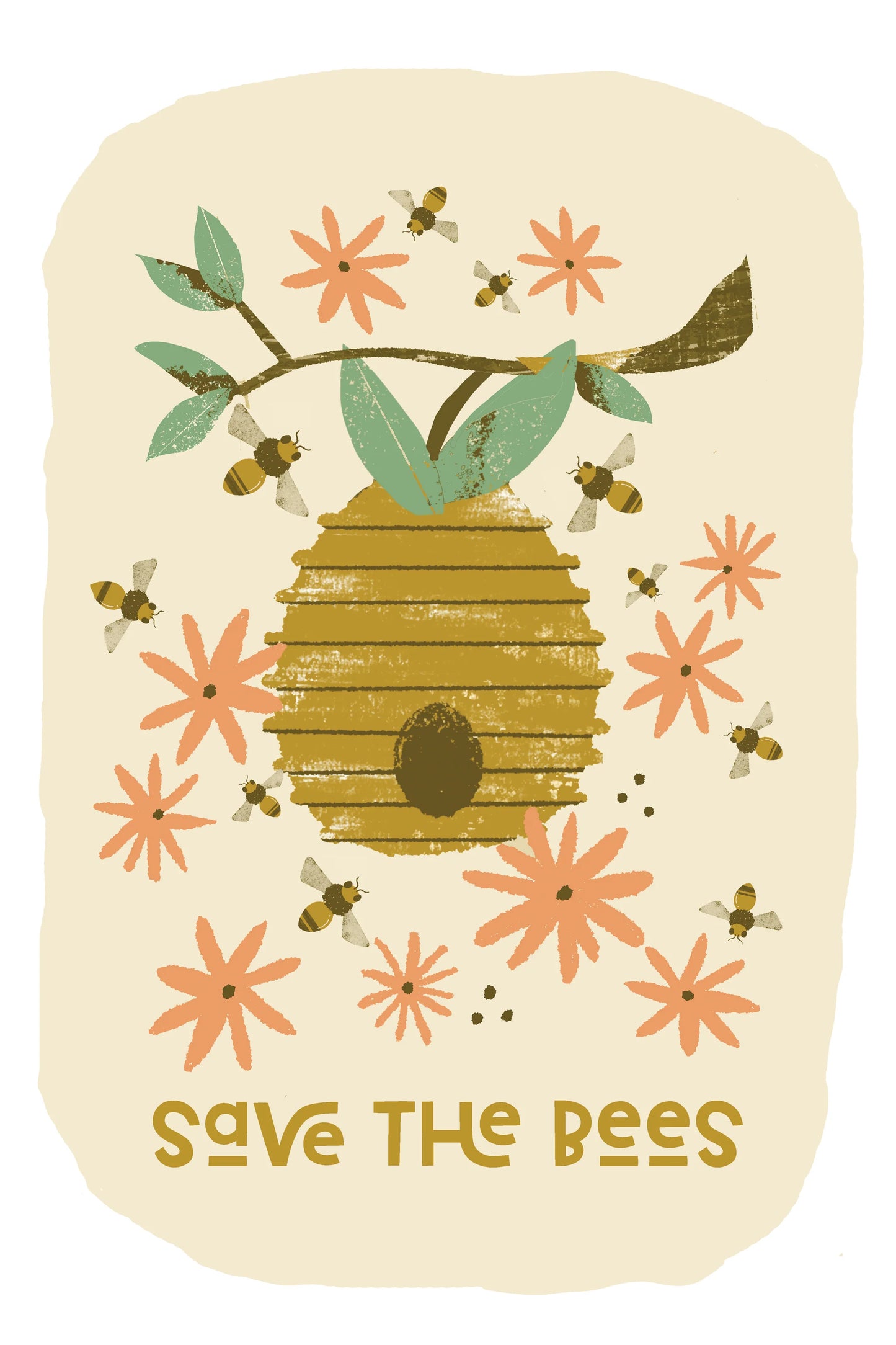 Save the Bees Art Paint By Number Kit