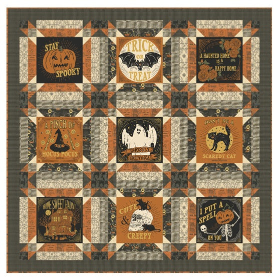 Home Sweet Haunt by Stacy Iest Hsu : Spooks and Spells Quilt Kit (Estimated Ship Date May 2025)