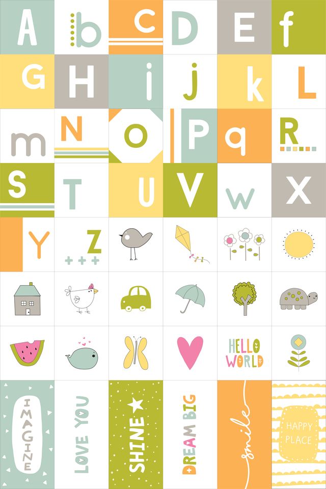 Shine by Sweetwater : Alphabet Soup Quilt Kit