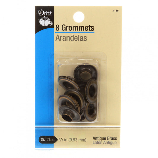 Grommets Antique Brass 3/8in : Dritz