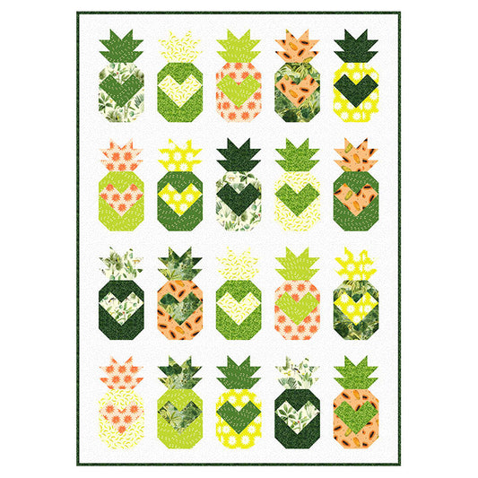 Kit Quilt Ananas Love : Far and Wide par Isabelle Vandeplassche