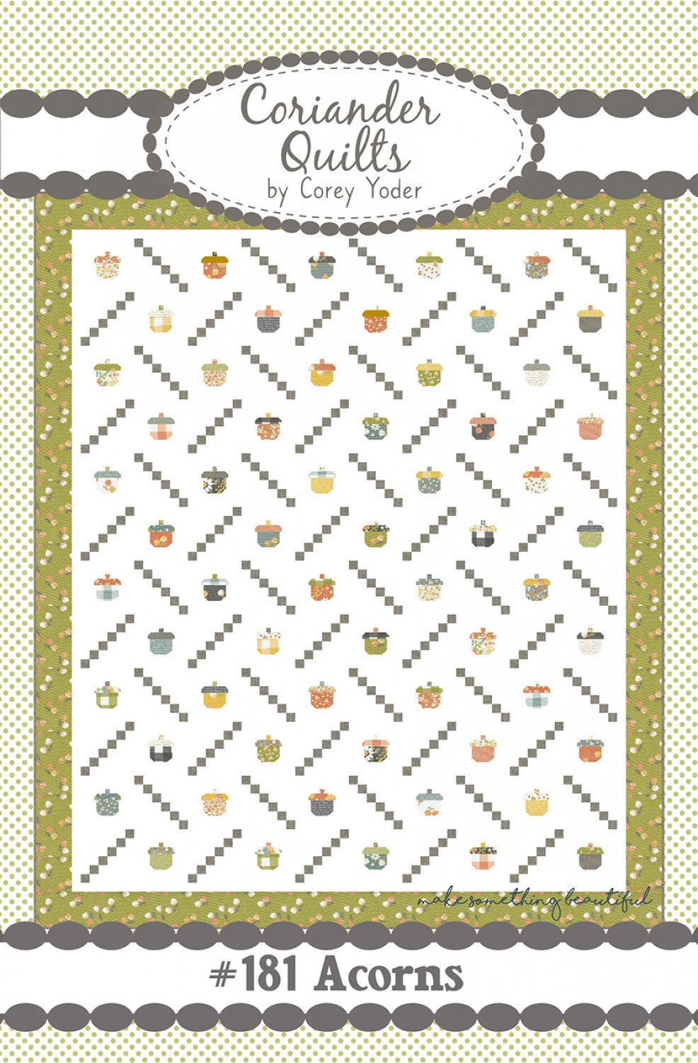 Acorns Quilt Pattern by Coriander Quilts