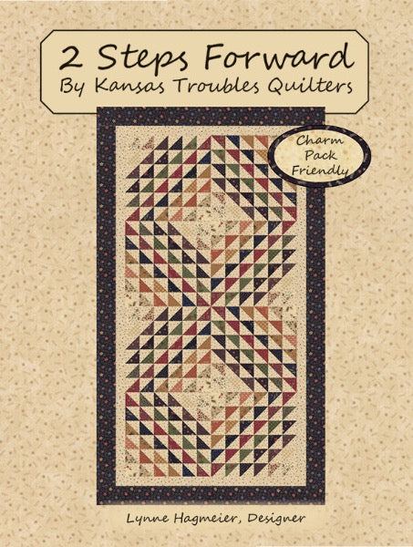 2 Steps Forward Table Runner Pattern by Kansas Troubles Quilters