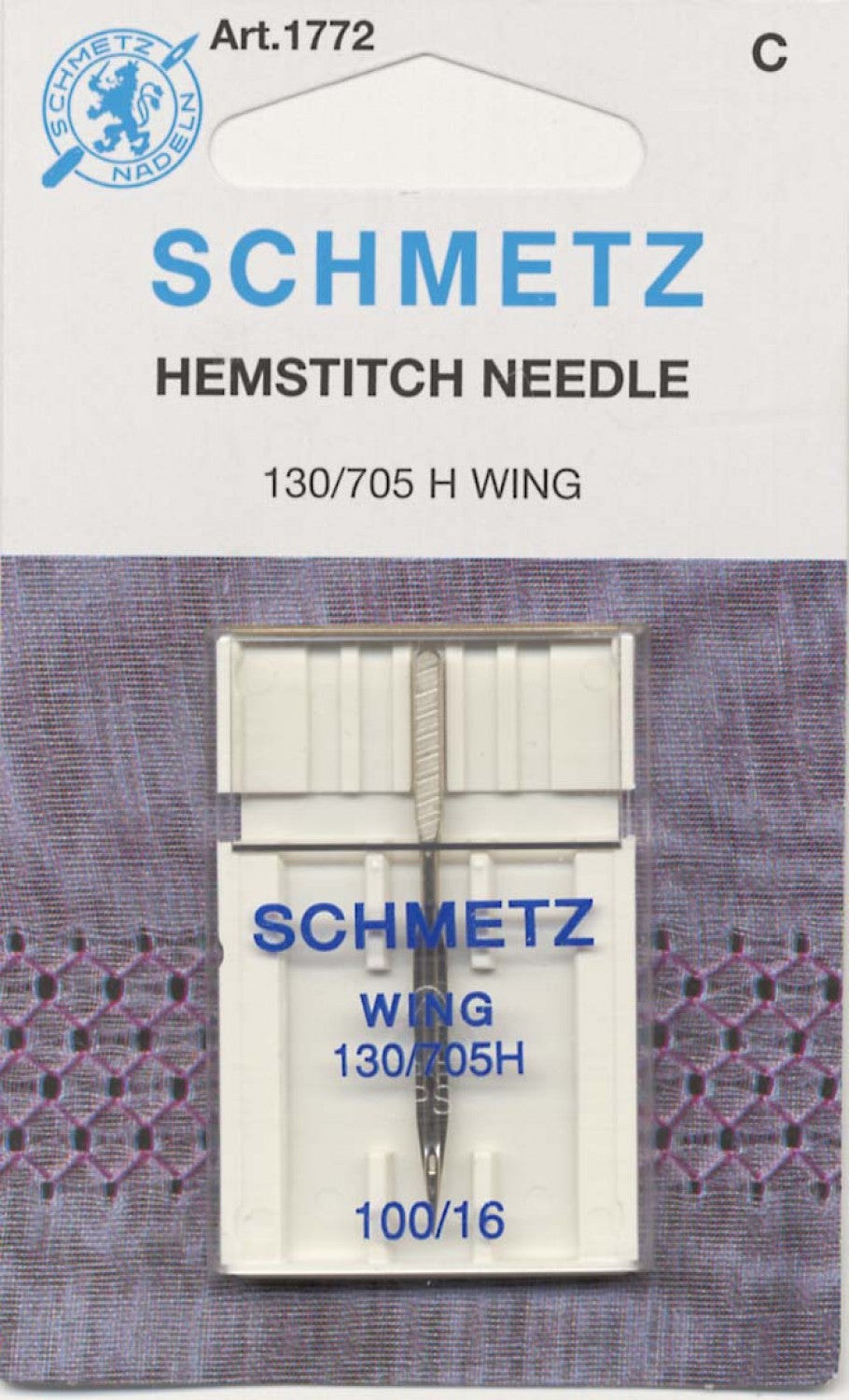 Hemstitch / Wing Machine Needle Size 100 1ct : Schmetz