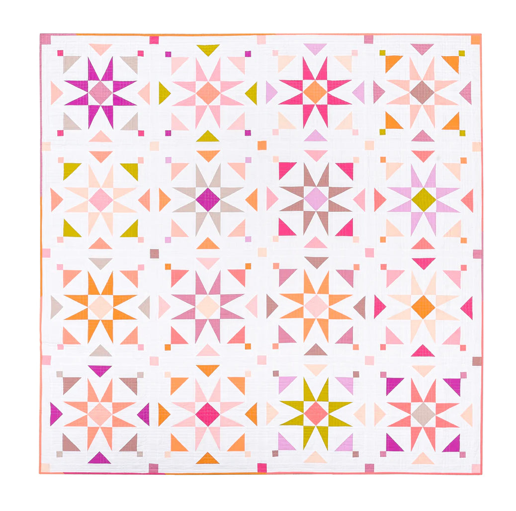 Mosaic Star Quilt Kit featuring AGF Pure Solids