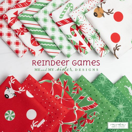 Jeux de rennes par Me and My Sister Designs – Ruban croisé – Poinsettia rouge 22443 13