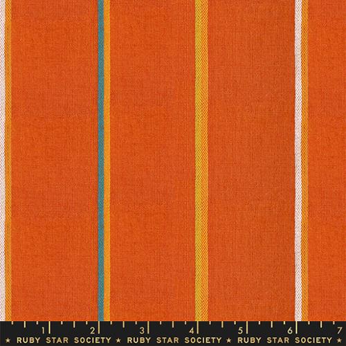 Warp Weft Moonglow by Alexia Abegg - Linework Lightweight Stripes - Pecan RS4038 14