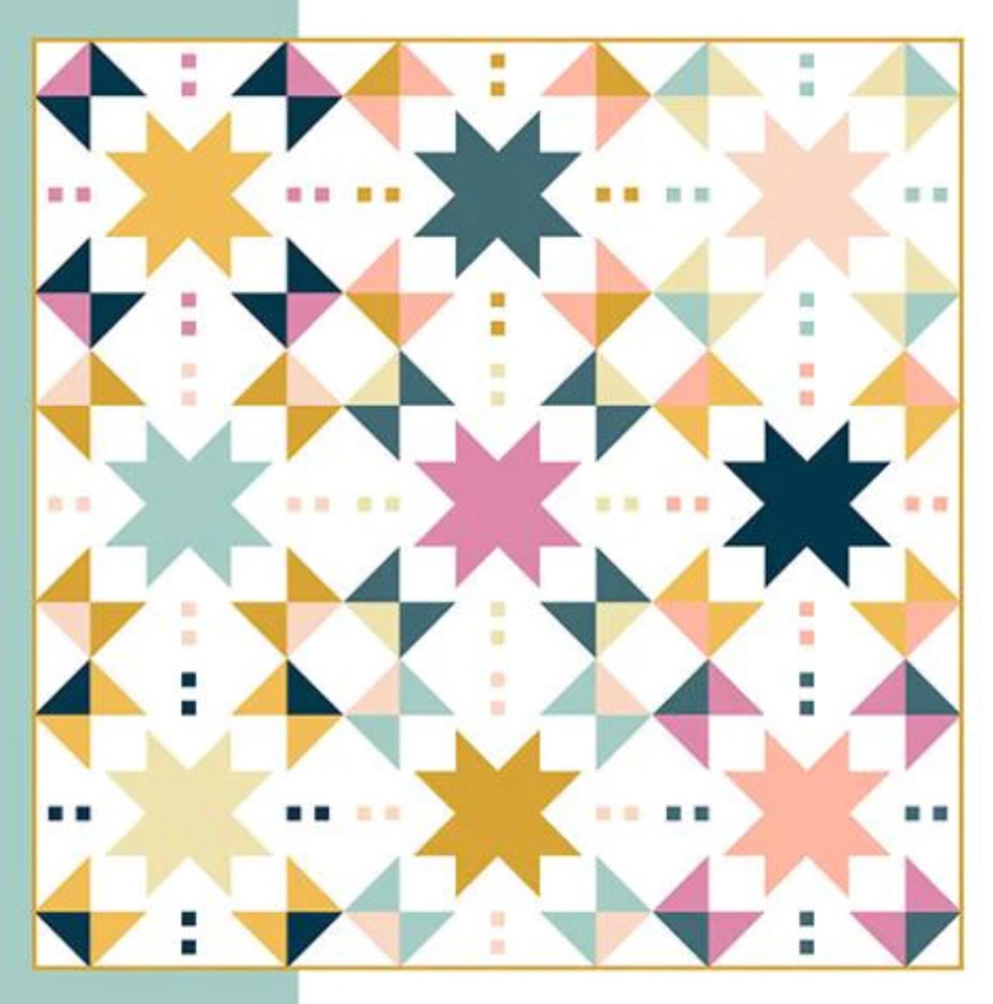 Starshine Quilt avec Art Gallery Pure Solids : Kit de courtepointe