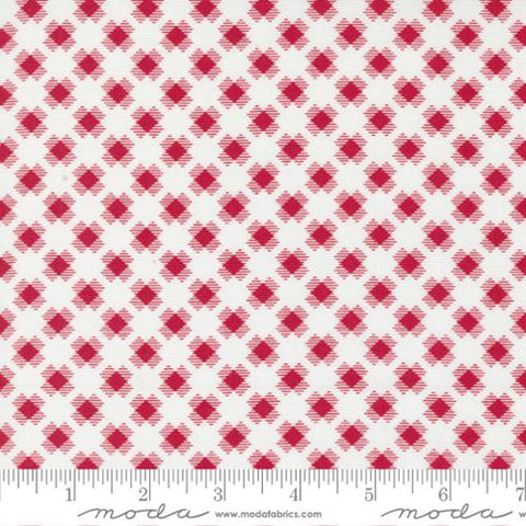 Pre-Order Reindeer Games by Me and My Sister Designs - Checkered Squares - Poinsettia Red 22444 23