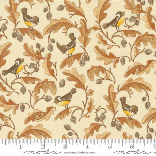 Forest Frolic by Robin Pickens for Moda - Chickadees and Acorns - Cream 48742 12