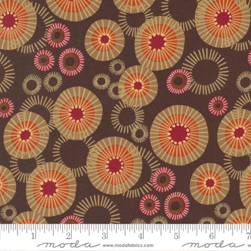 Forest Frolic by Robin Pickens for Moda - Mod Indian Blanket - Chocolate 48743 15