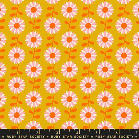 Pre-Order Flowerland by Melody Miller for Ruby Star Society - Goldenrod RS0074 12