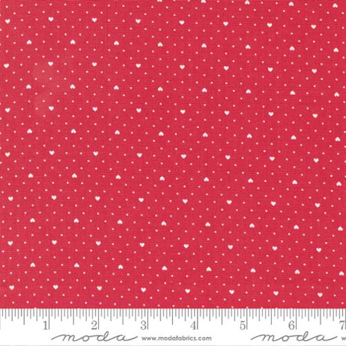 Lighthearted par Camille Roskelley pour Moda - Heart Dot Red 55298 12