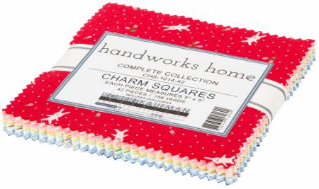 Handworks Home par RKF Collection pour Robert Kaufman Charm Pack 