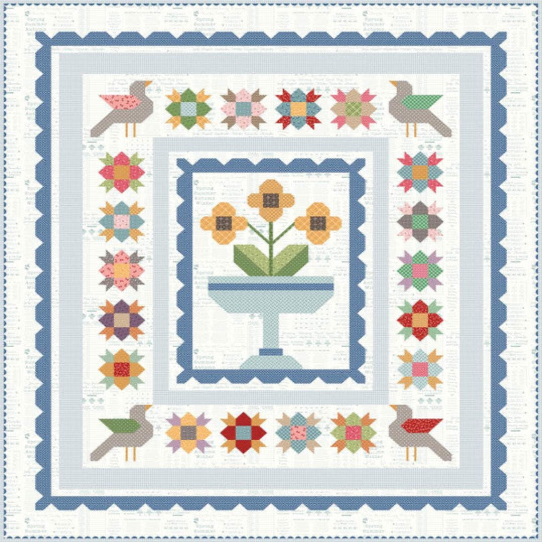 Calico Birds Quilt by Lori Holt : Boxed Kit