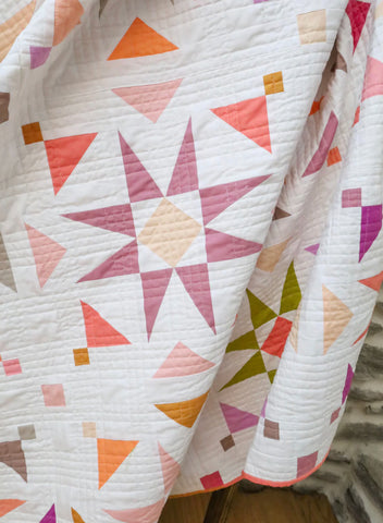 Mosaic Star Quilt Kit in AGF Pure Solids