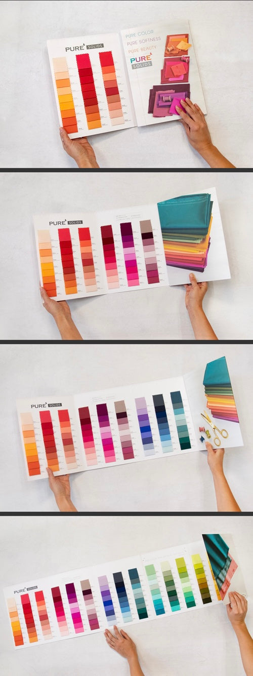 Pure Solids Color Card - Includes all 162 colors