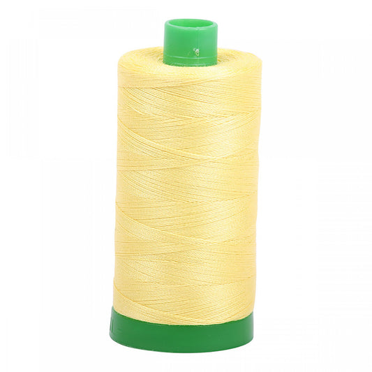 Aurifil: Mako Cotton Embroidery Thread 40wt 1094 yds Lemon