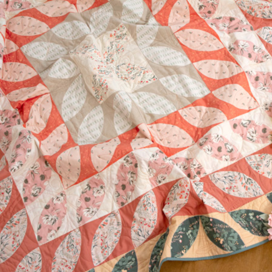 Blooms Road Quilt featuring All is Well by AFG Studios : Applique Quilt Kit