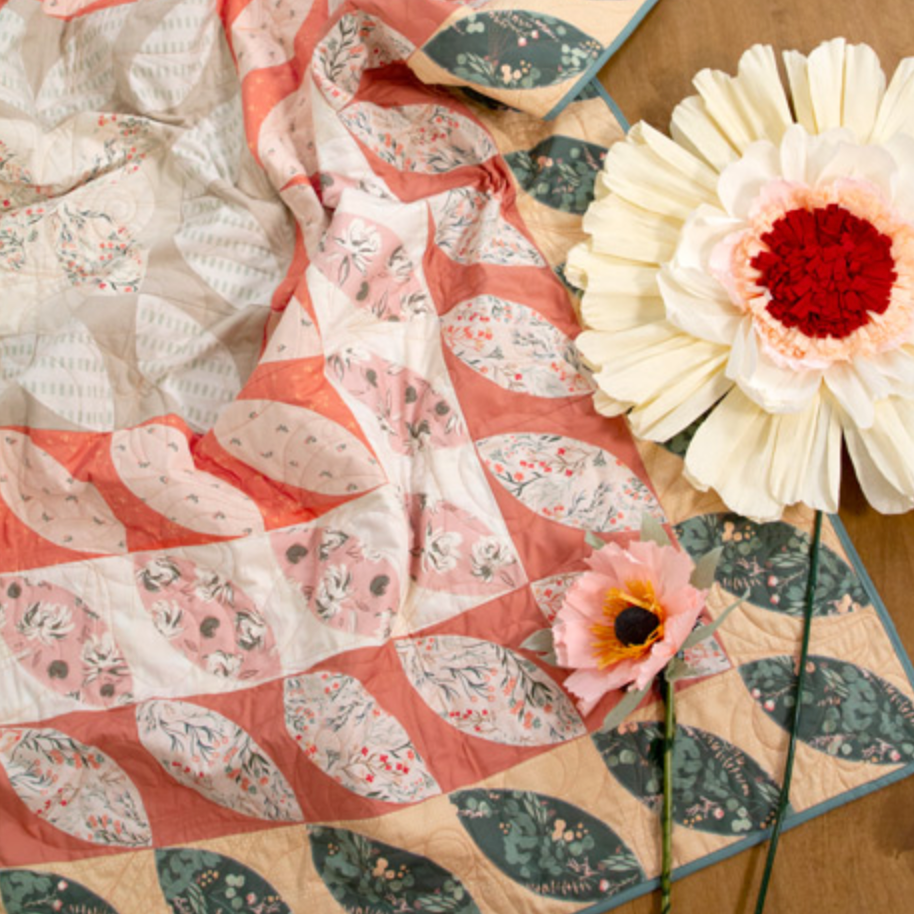 Blooms Road Quilt featuring All is Well by AFG Studios : Applique Quilt Kit