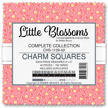 Flowerhouse: Little Blossoms by Debbie Beaves - Charm Pack