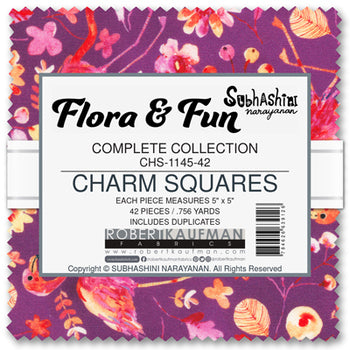 Flora & Fun by Subhashini Narayanan - Charm Pack