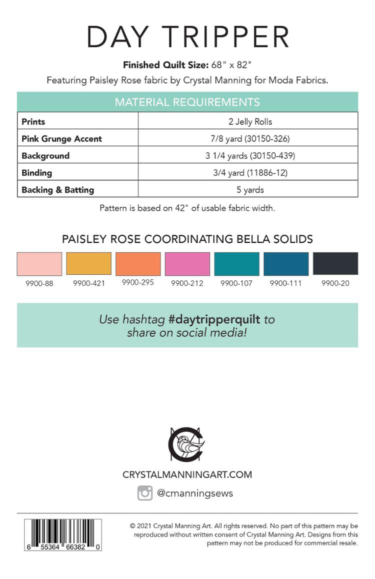 Day Tripper Quilt Pattern by Crystal Manning