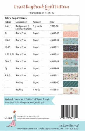Desert Daybreak Quilt Pattern by It’s Sew Emma