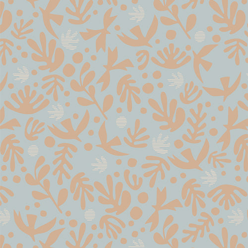 Duval by Suzy Quilts - Boho Birds Glacier DUV60205