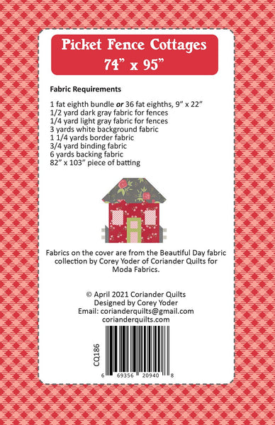 Picket Fence Cottages : Coriander Quilts