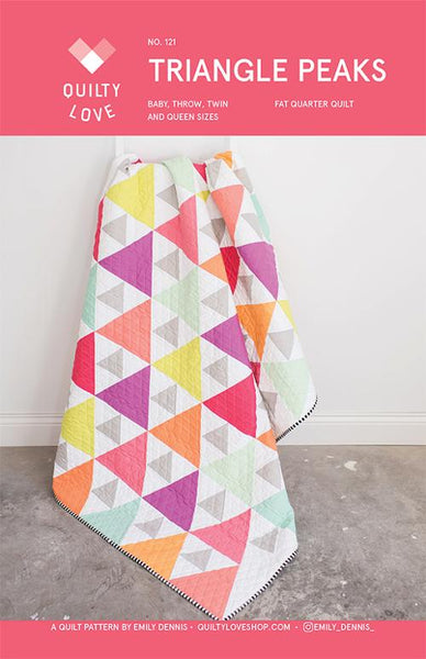 Triangle Peaks Quilt featuring Art Gallery Pure Solids : Quilt Kit