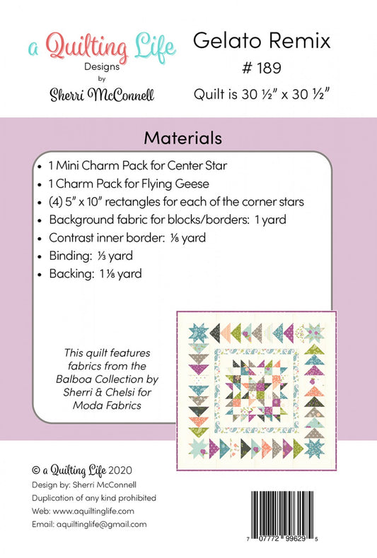 Gelato Remix Quilt Pattern by A Quilting Life