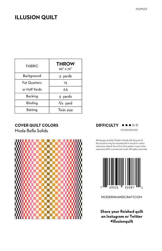 Illusion Quilt Pattern by Modern Handcraft