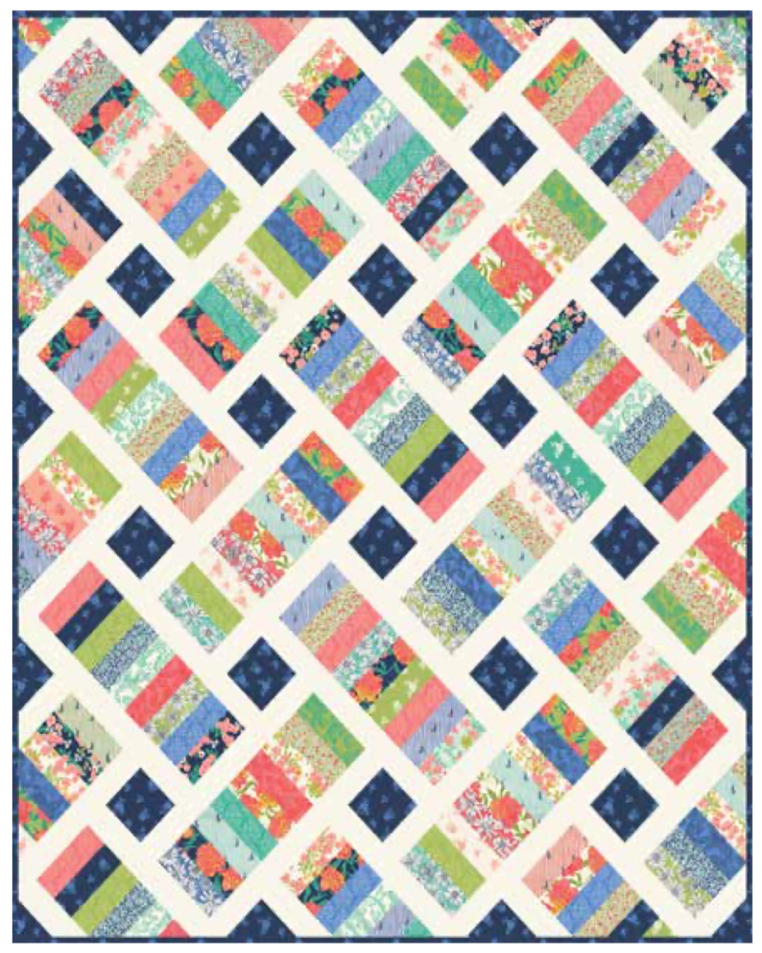 Iris Quilt featuring Garden Society by Crystal Manning : Quilt Kit