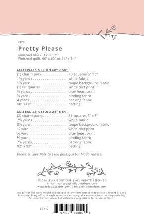 Pretty Please Quilt Pattern by Lella Boutique