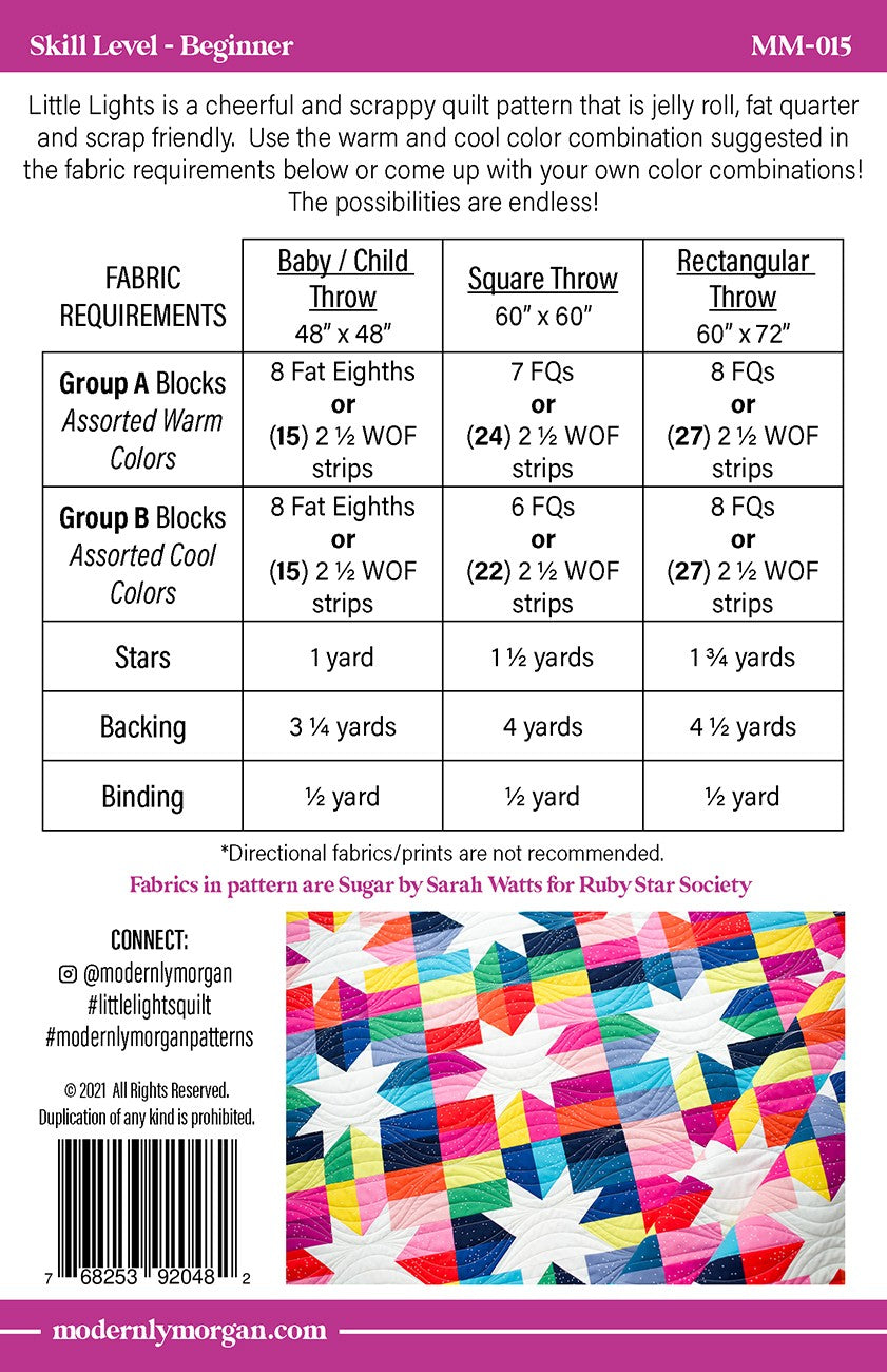 Little Lights Quilt Pattern by Modernly Morgan