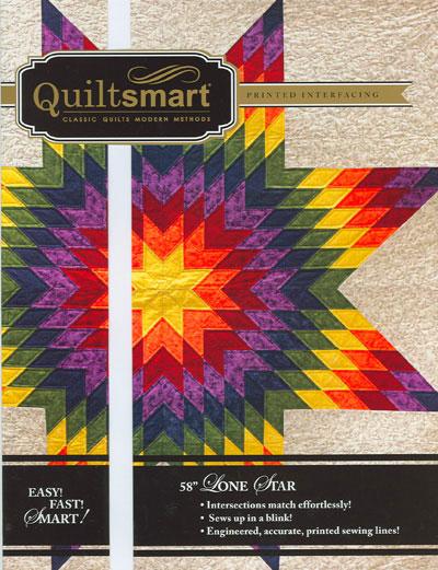 Lone Star 58” Quilt Pattern & Interfacing by QuiltSmart