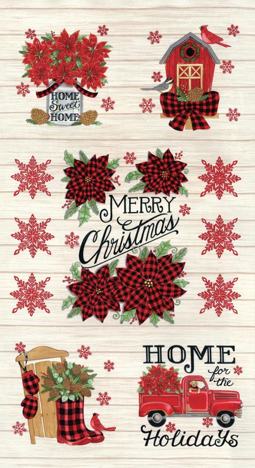 Home Sweet Holidays by Deb Strain for Moda : Panel White