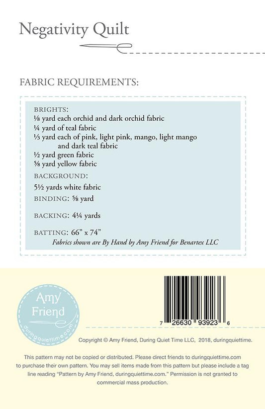 Negative Quilt Pattern by Amy Friend