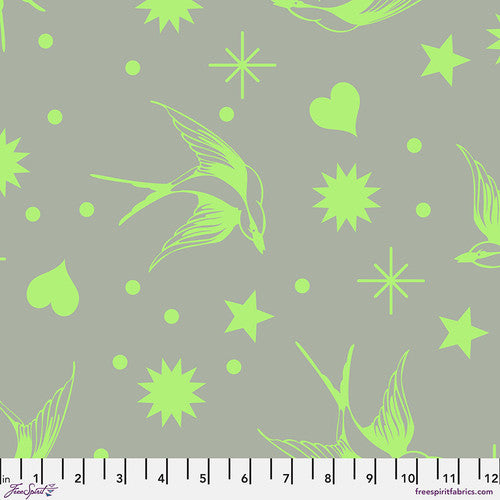 Neon True Colors by Tula Pink - Neon Fairy Flakes - Karma