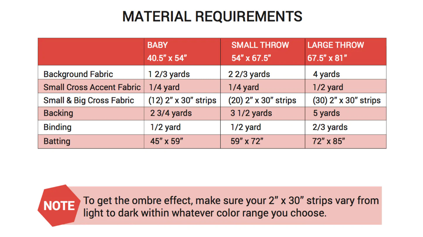 Ombre All Day Quilt Pattern by Then Came June